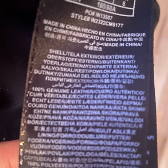 NWT Guess Alexa Snake Embossed Leather Jacket - Picture 8 of 9